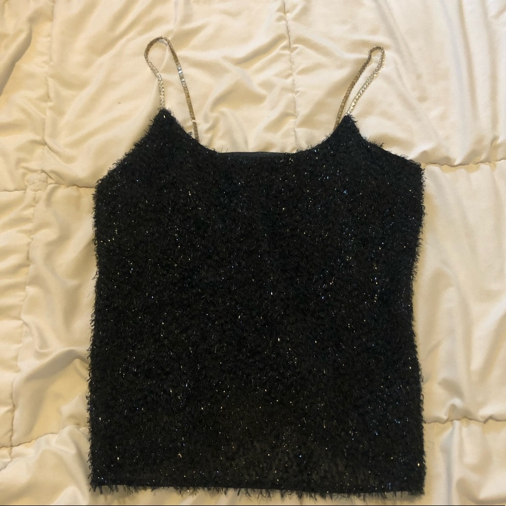 Bedazzled strap tank top